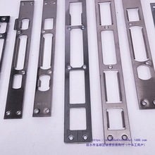 防盗门锁具配件锁体导向片方头锁片门锁圆头扣片装饰条压边条