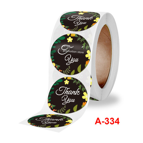 Circular Sealing Labels with Floral Handicraft Design, Wholesale Self-Adhesive Sticker Labels
