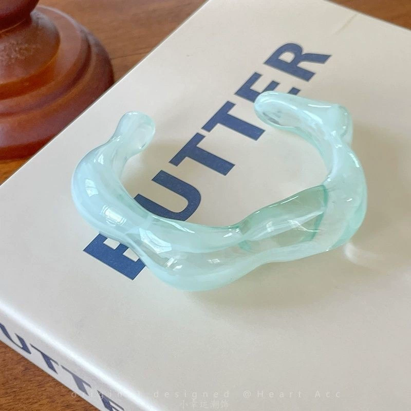 Green Bracelet, Chinese Style Gradient Design, Simple Elegant Bangle