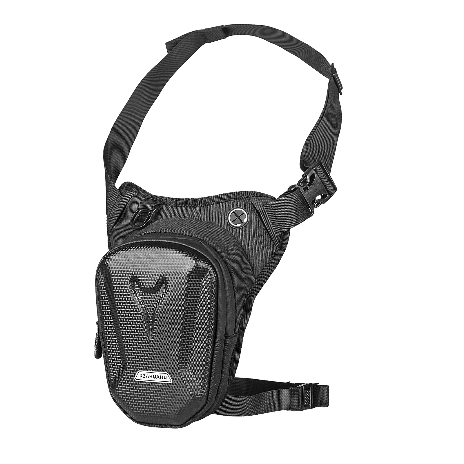 Bolso de pierna táctico para motocicleta Bolso de ciclismo diagonal al aire libre para hombre Bolsillo de polainas impermeable multifuncional para motocicleta de gran capacidad