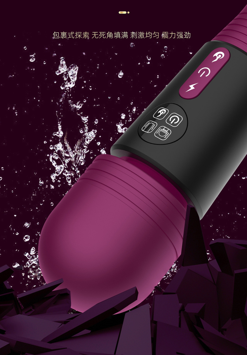 Harley Dual-Head Heating Vibrator with LCD Display, 10 Vibration Modes, USB Rechargeable — detail image 12