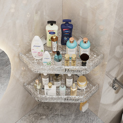 Bathroom Triangle Shelf Wall Mount No Drill Handwashing Room Toilet Washstand Corner Wall Shelf