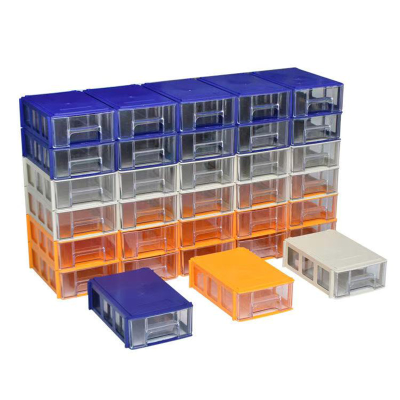 Foshan al por mayor gabinete de piezas de plástico combinado cajón caja de piezas Lego caja de almacenamiento tornillo caja de material de hardware
