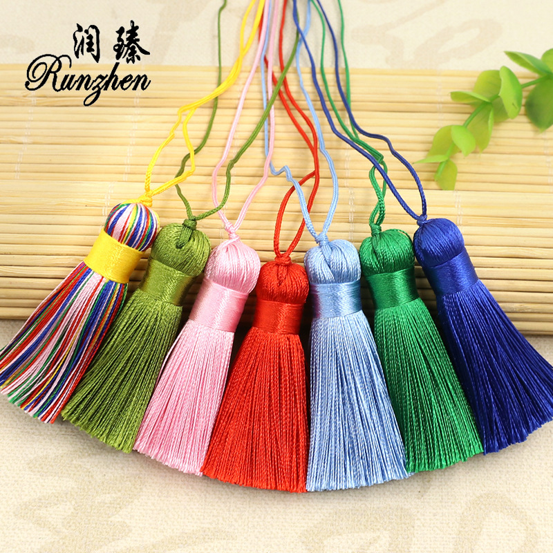 Chinese knot short and fat tassel drop 5CM bag pendant tassel comb tassel accessory accessory manufacturer Mid-Autumn Festival