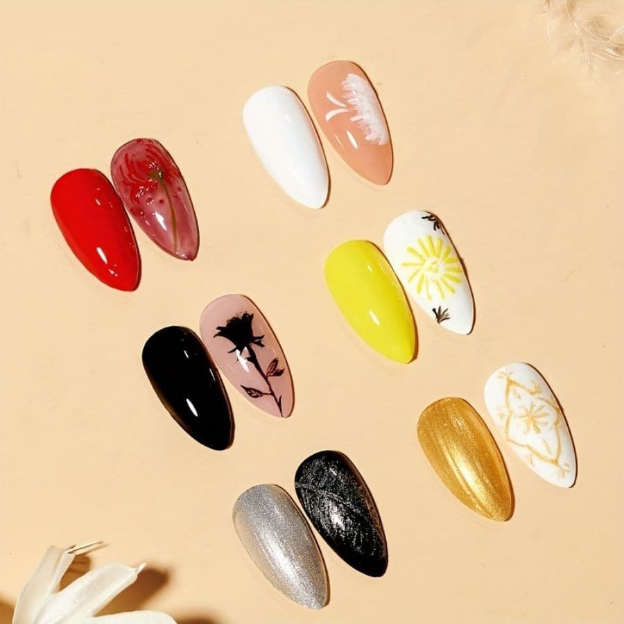Fototerapia de uñas japonés enlatado de uñas pegamento pintura pegamento micro-tallado pegamento de uñas 6-color transfronterizo fábrica al por mayor