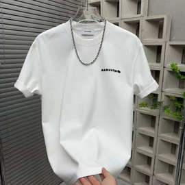 T恤休闲夏季新款男士印花短袖圆领半袖上衣潮牌百搭宽松休闲打底