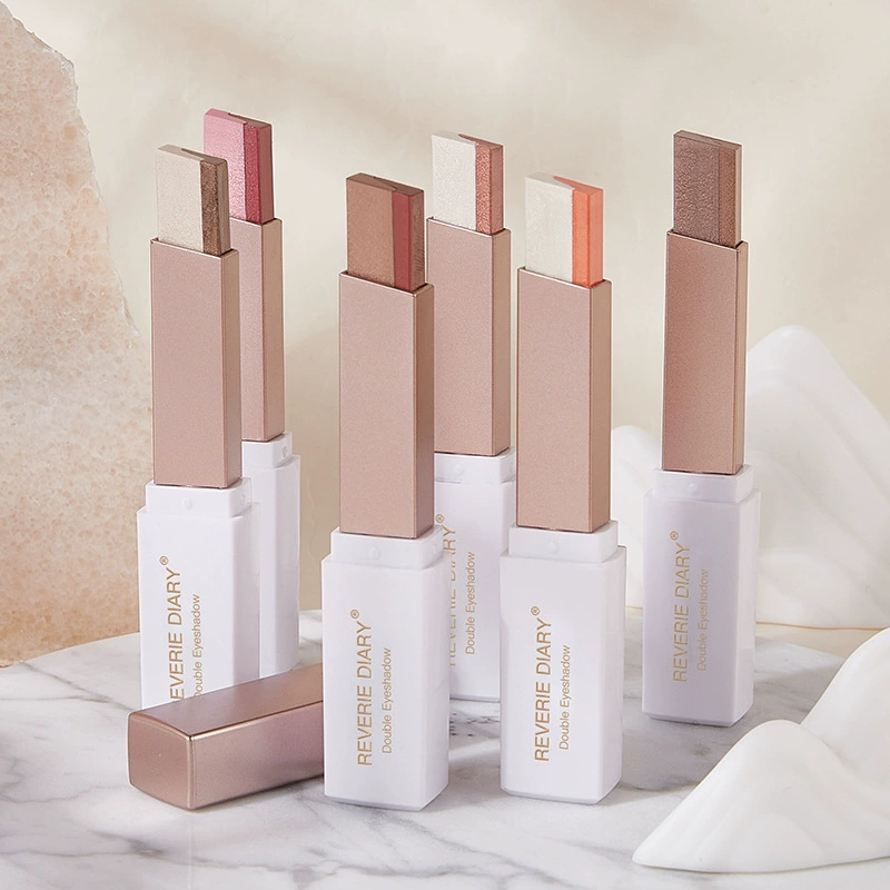 Makeup primer, two-color cosmetic eye shadow, no smudge