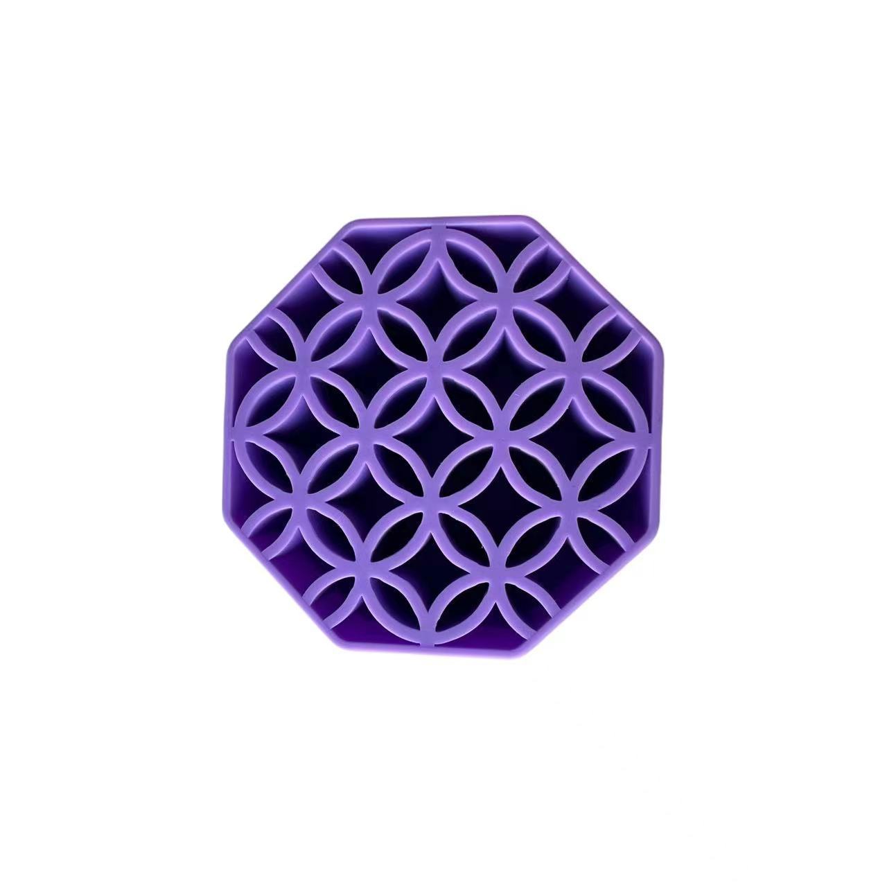 Silicona maquillaje cepillo limpiador polvo puff belleza huevo secado estante esponja cepillo limpieza en seco herramienta de limpieza lavado tazón