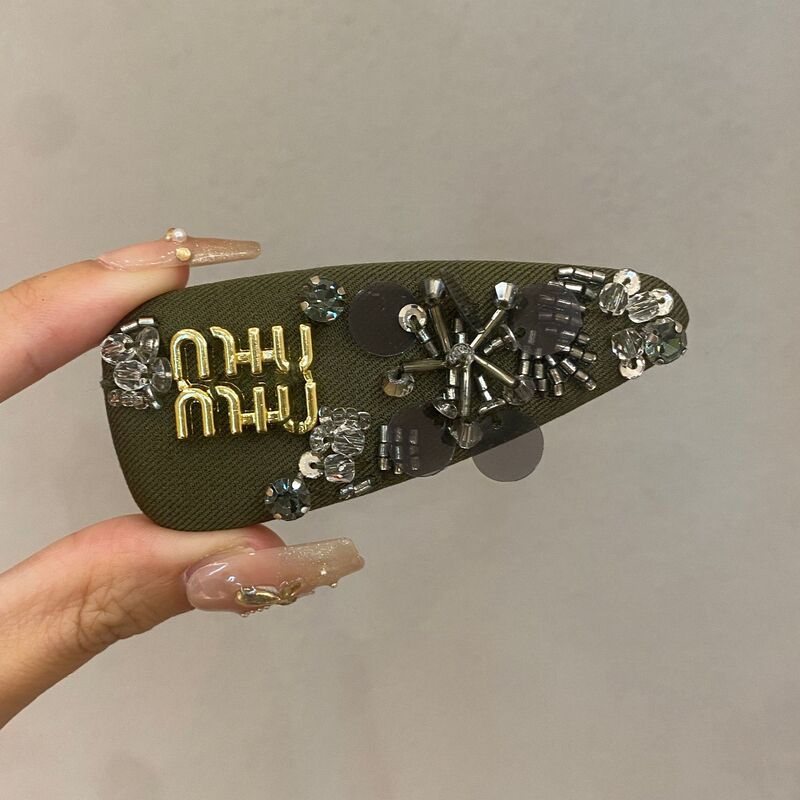 时尚高级感谬INS气质水钻鸭嘴夹刘海碎发发夹发饰卡子女轻奢头饰|undefined