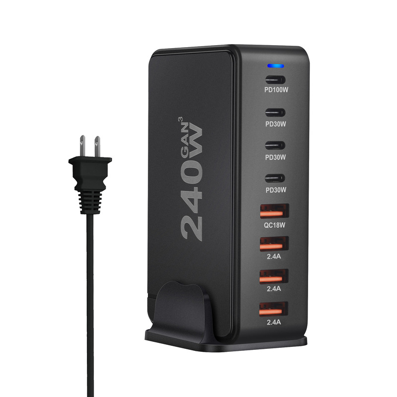 ハイパワー充電器専用 240W デスクトップコンピュータ急速充電充電ヘッド多機能マルチポート充電器|undefined