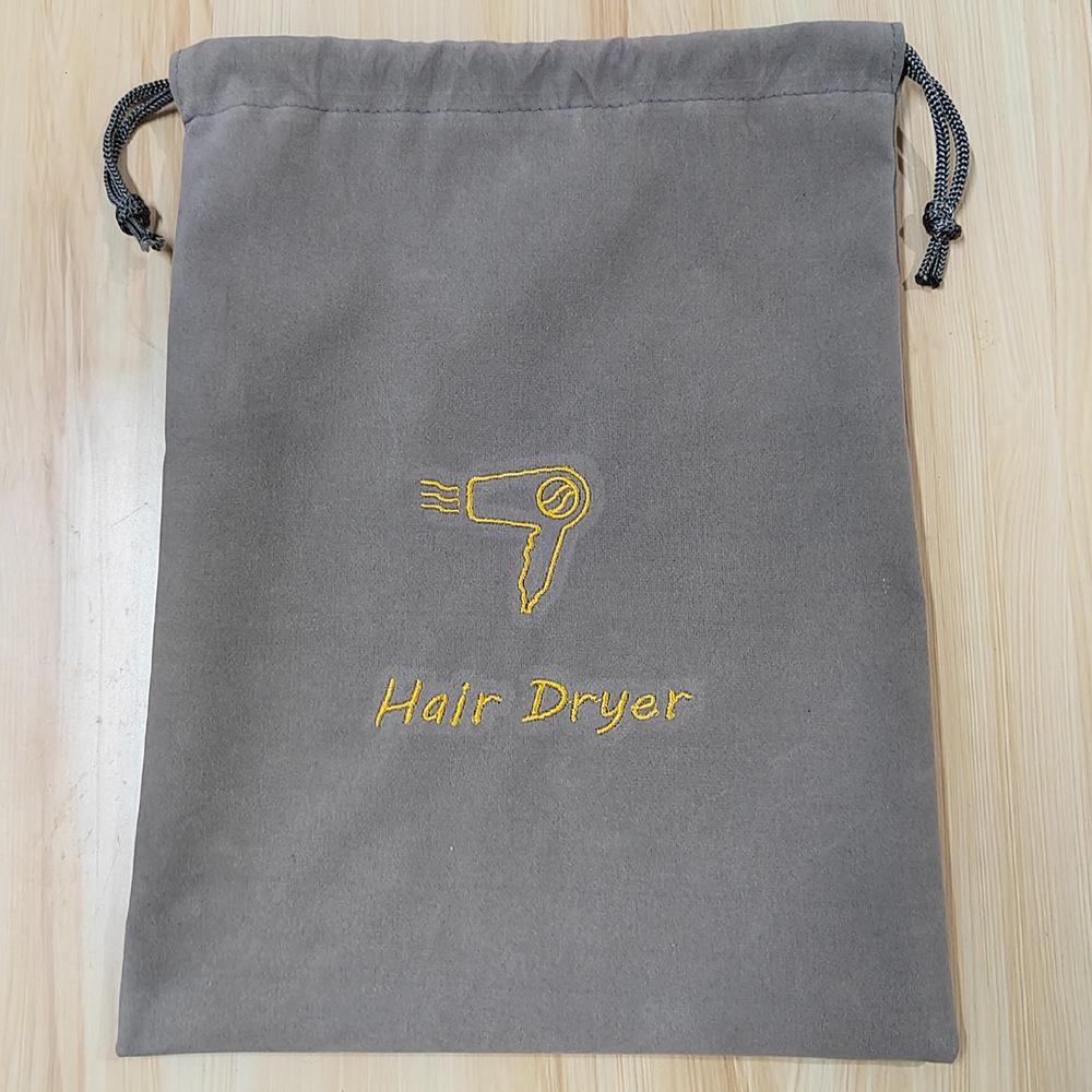 Bolsa de terciopelo bolsa de secador de pelo de hotel bolsa de terciopelo en stock bolsa de cordón bolsa de joyería bolsa de secador de pelo bolsa de almacenamiento bolsa de lino