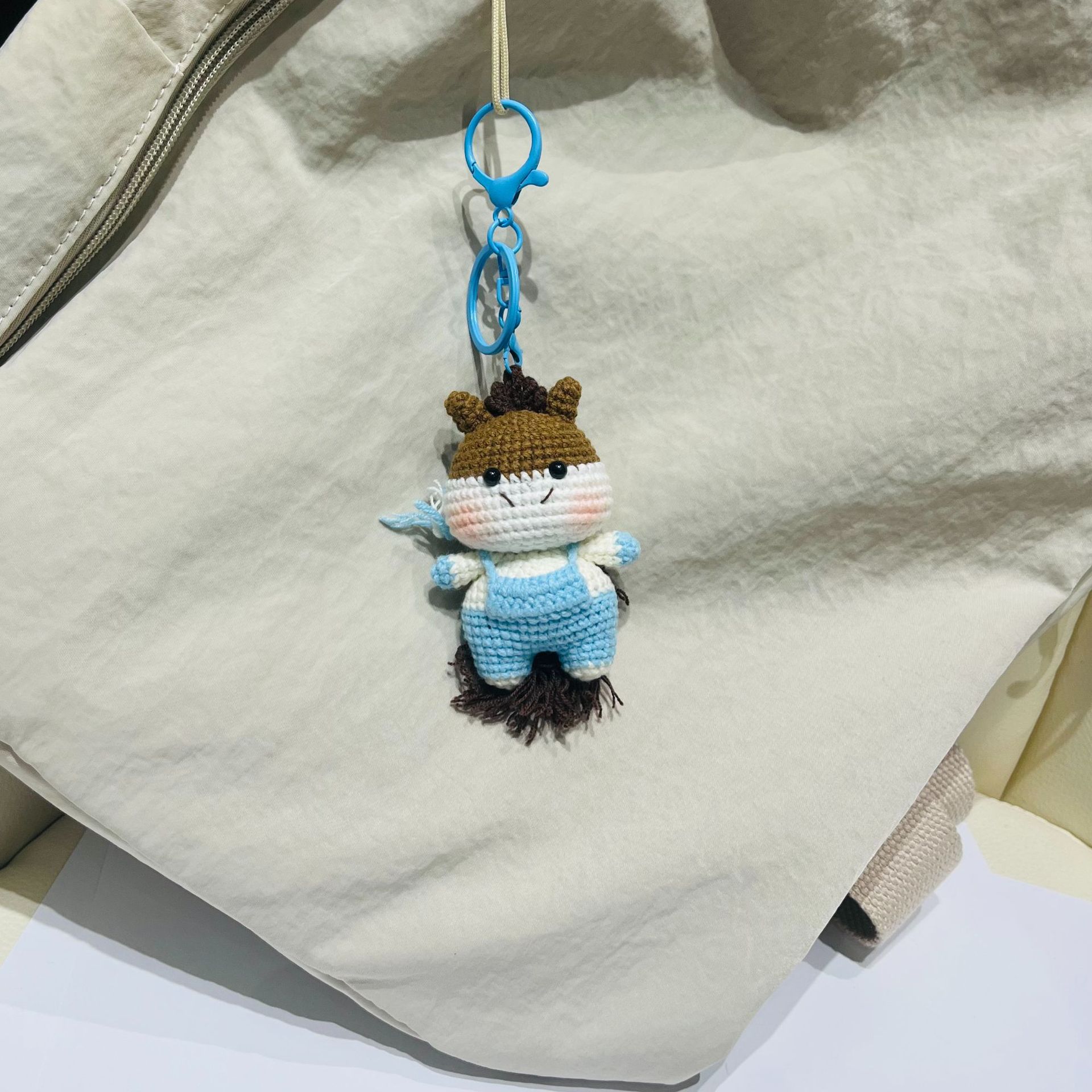 Colgantes de animales del zodiaco tejidos a mano, muñecos de lana hechos a crochet, accesorios decorativos para bolsos, regalos al por mayor y al detalle. image 65