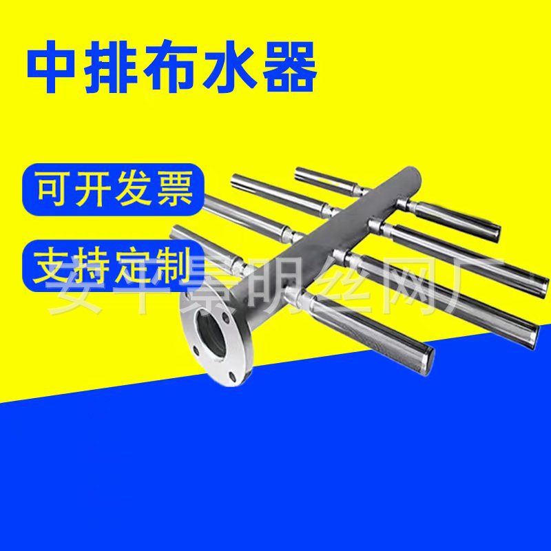 爪式上下交叉进出水中排进碱绕丝管楔形滤网304不锈钢水帽布水器