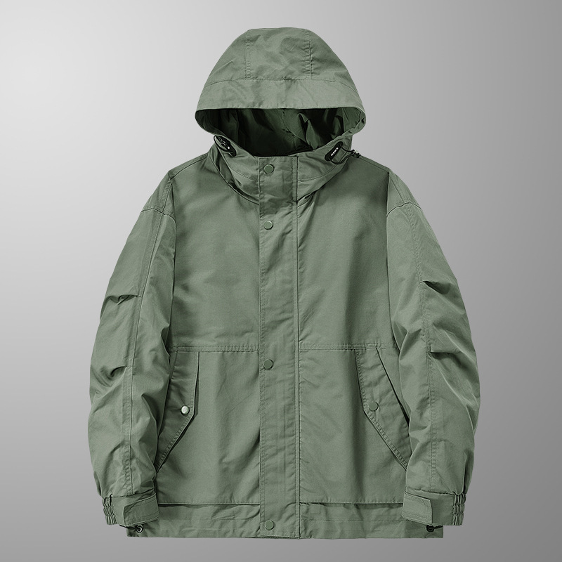 Thin Soft Jacket Hooded Jacket Men's Spring and Autumn Outdoor Waterproof Windproof Breathable Quick-drying Overalls