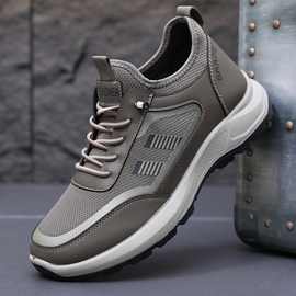 春季新款男鞋轻便透气软底中老年健步鞋防滑爸爸鞋散步运动休闲鞋