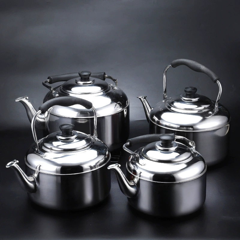 Чайник из нержавеющей стали с функцией подогрева, большой емкости, для холодной воды, для кипячения воды, для чая, для подогрева вина, для столовой, отеля, кухни