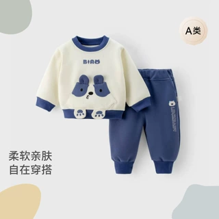 春秋新款儿童套装宝宝韩版洋气外出休闲卫衣分体两件套