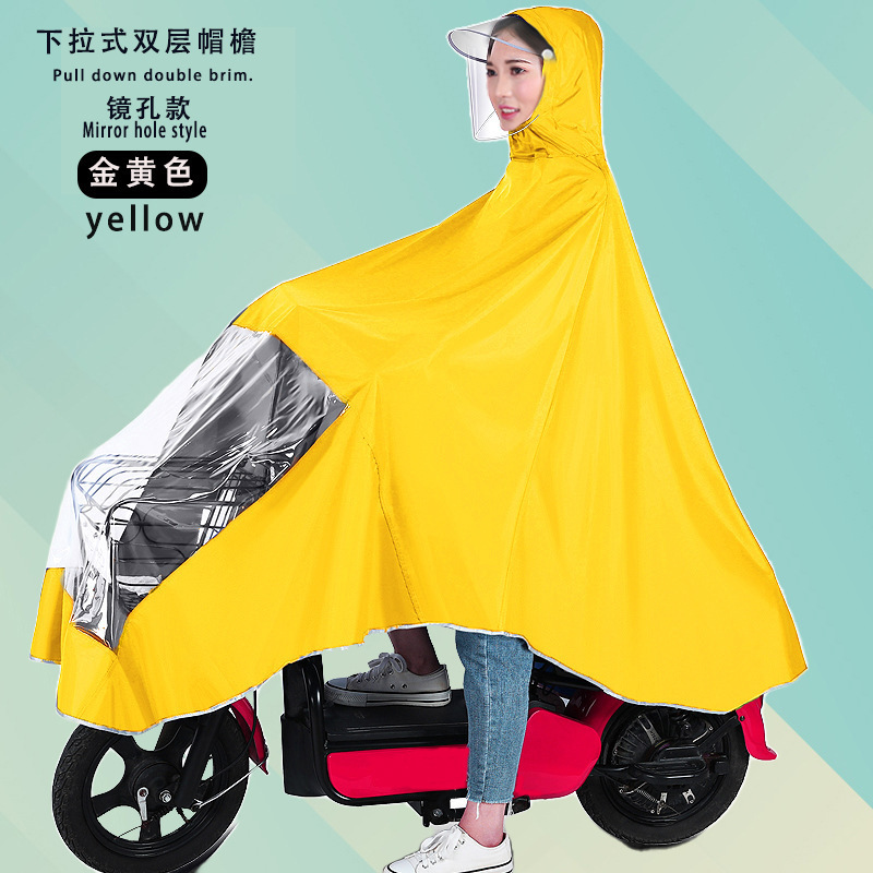 Raincoat eléctrico largo todo el cuerpo a prueba de tormentas motocicleta batería coche una sola persona para aumentar el grosor raincoat al por mayor