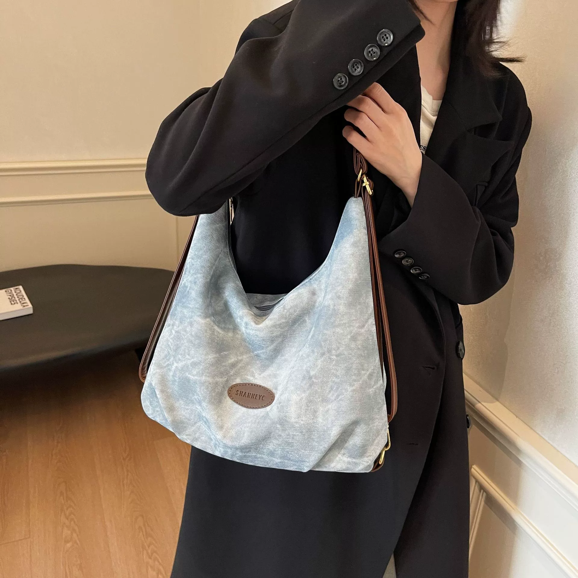 Кросс-бордерная новая высококачественная вместительная сумка-тоут через плечо для женщин, портативная сумка-кроссбоди, рюкзак, оптовая продажа от производителя