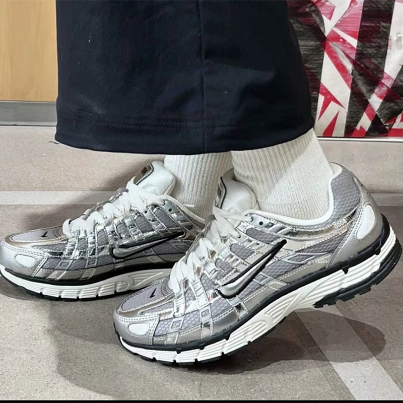 Putian Shoes P6000 Мужская спортивная обувь Dad Shoes Дышащая сетка Женские кроссовки для пар Дышащая обувь в стиле ретро