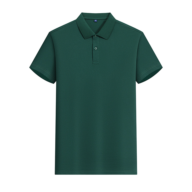 Camiseta POLO de color sólido CVC de 180g y 40 unidades con LOGO estampado, ropa de trabajo de manga corta, ropa de trabajo de verano hecha a medida, fabricante de ropa hecha a medida.