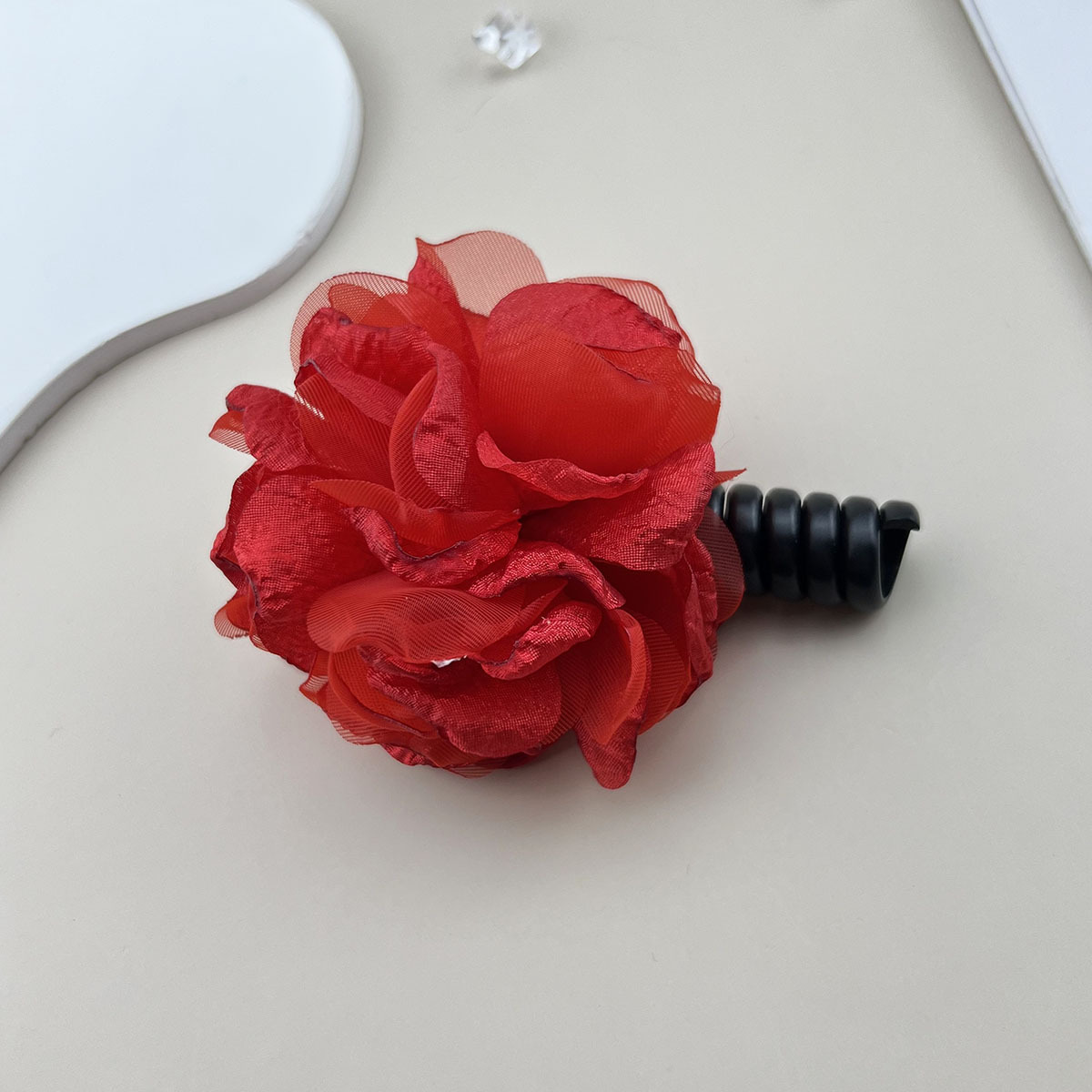 Women's Sweet Simple Style Flower Plastic Cloth Hair Tie display picture 11