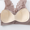 Lace comfortable wireless bra, tube top, underwear, plus size, beautiful back
