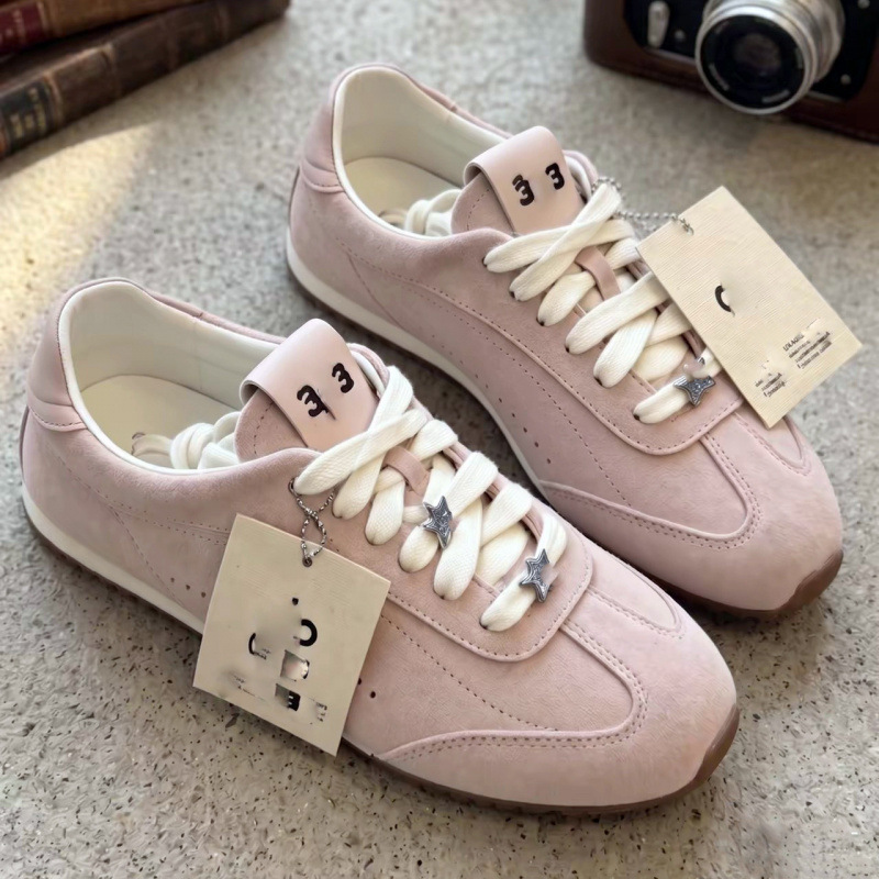 High-quality AL thin-soled German training shoes, Jiso co-branded with Miu, minimalist casual old money style yoga and fitness sneakers
