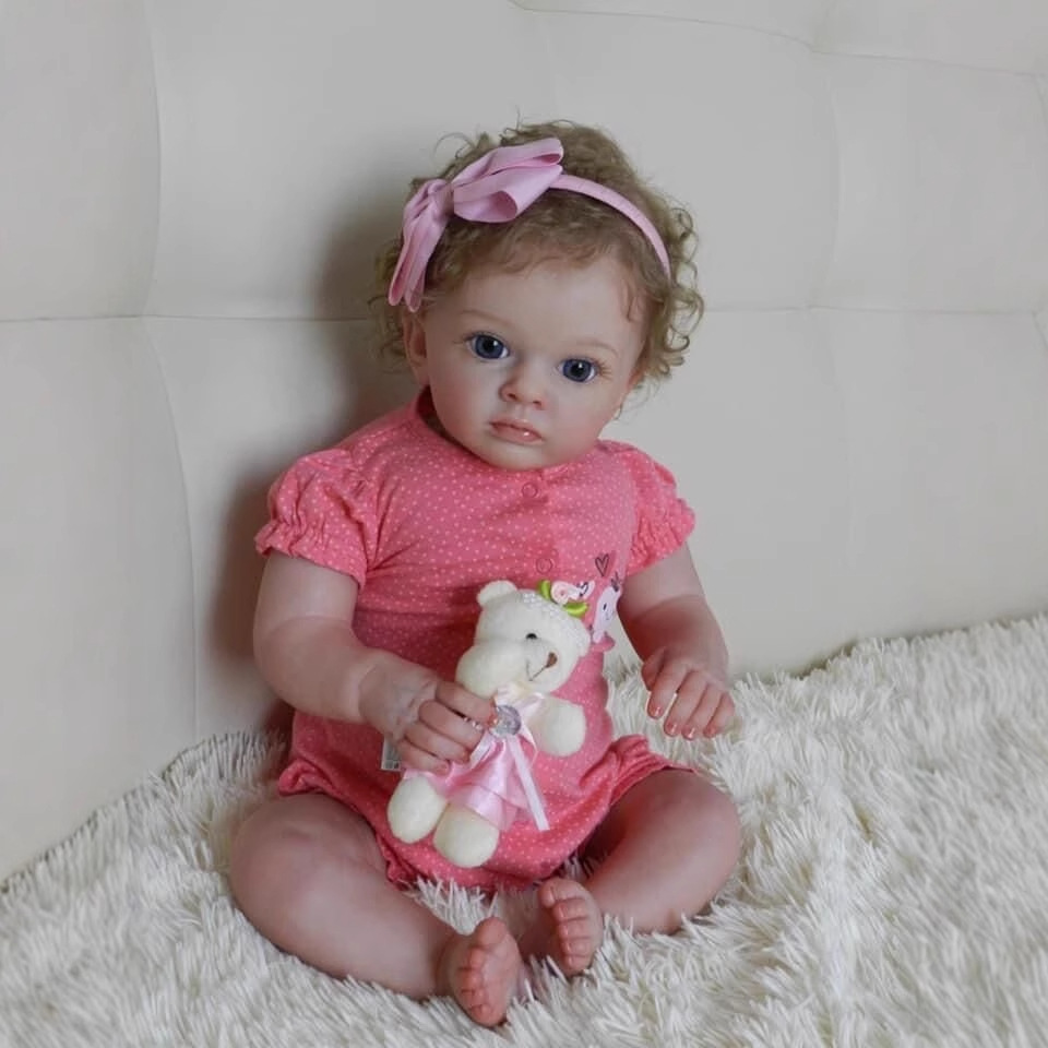 60cm simulación bebé renacido muñeca tutti sangre venosa seda visible transfronteriza e-commerce suministro de una sola pieza de entrega
