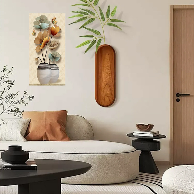 Vintage Butterfly and Flower Pot Oil Painting (3).jpg