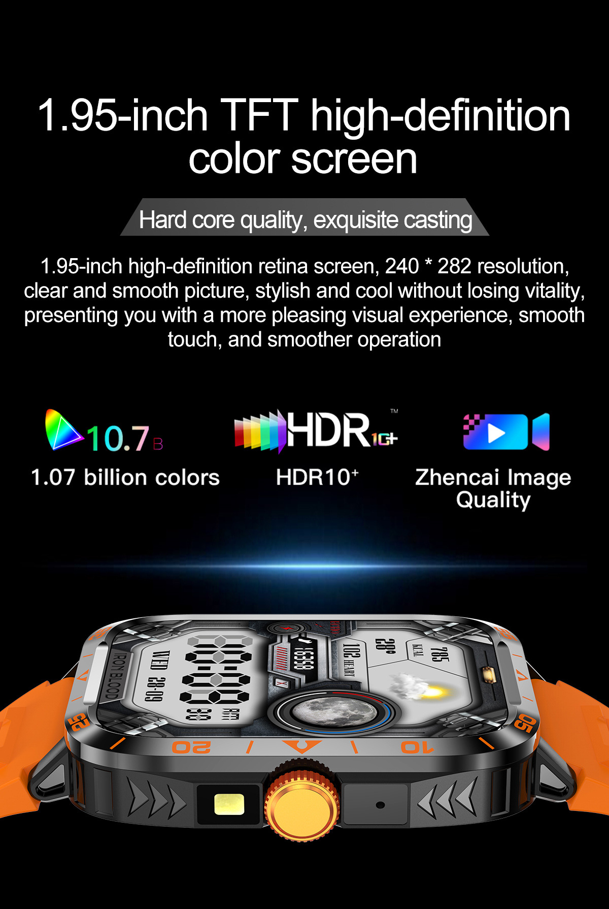 Smartwatch outdoor con chiamata bluetooth e cardiofrequenzimetro_voghion.com