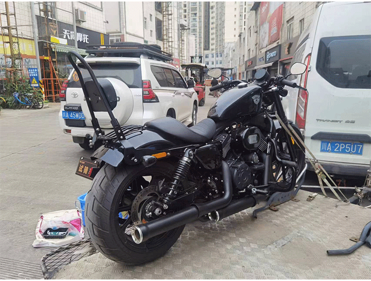 Xiangshuai tough guy 800N motorcycle modified shelf backrest bumper folding backrest quick release side bag non-destructive installation