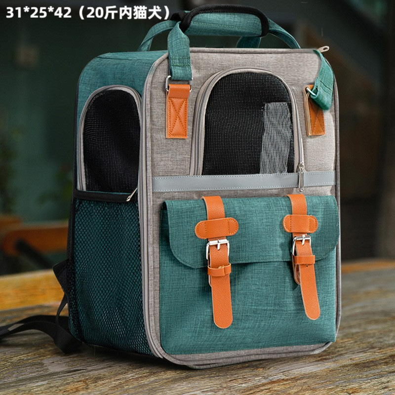Dark green canvas bag