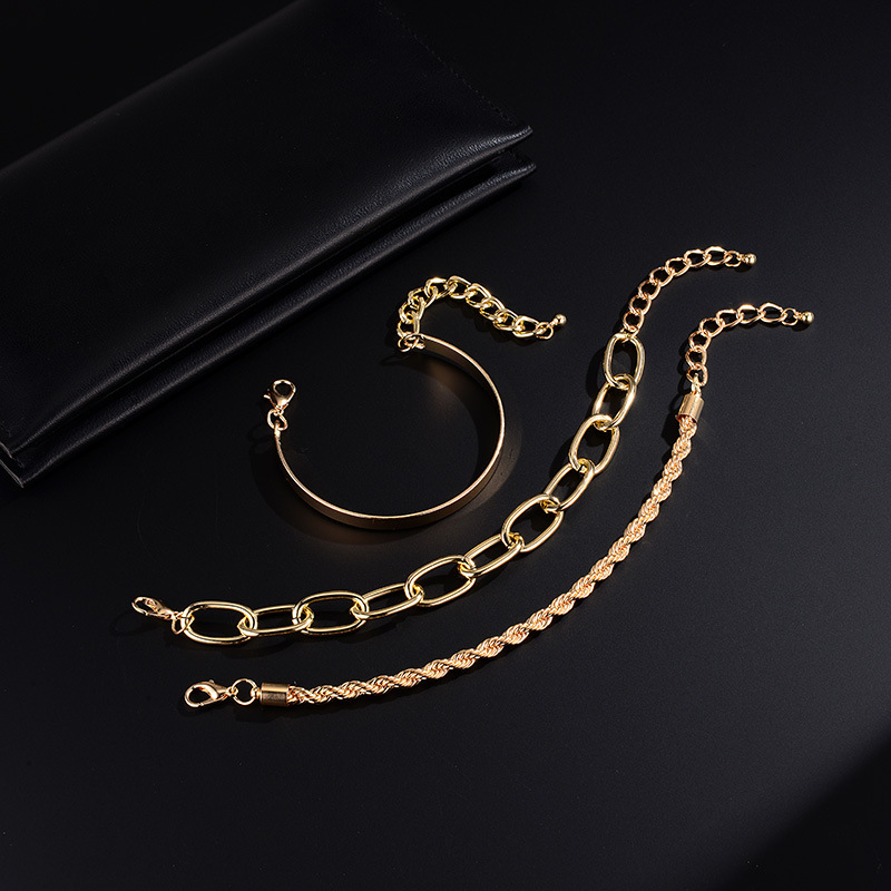 金色麻绳链3件套-(3)