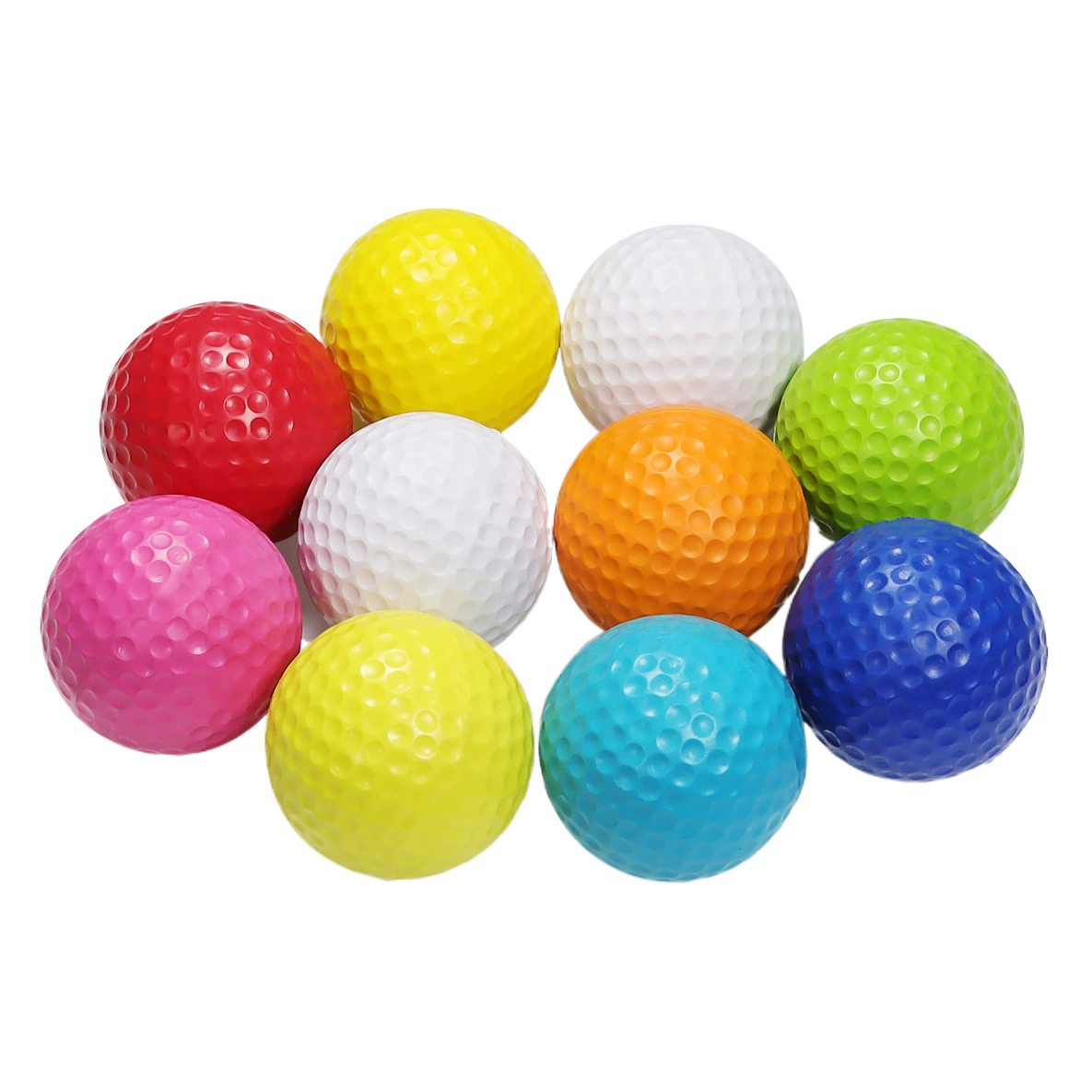 Производитель поставляет мягкие мячи для гольфа из полиуретана диаметром 42,6 мм, мягкие мячи для тренировок по гольфу, оптовая продажа мячей для гольфа.