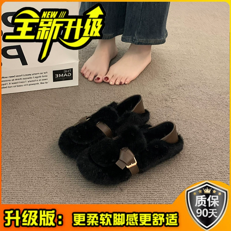 Mao Mao Shoe женские 2024 новые осенне-зимние однотонные Mary Zhen женские туфли, нежные вечерние туфли, парные детские туфли, тканевые (тканевые) туфли