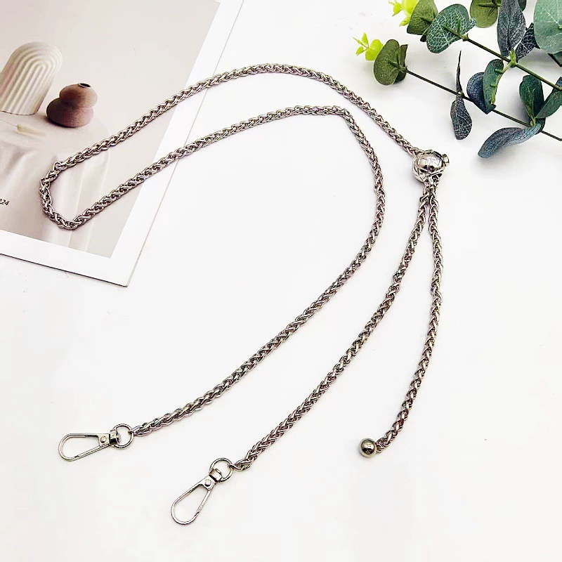 Changeable adjustable one-shoulder bag on chain, straps, mobile phone, chain bag, (Physicals)