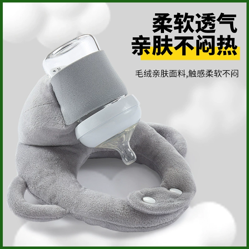 Ленивый кормление артефакт грудного вскармливания новорожденного ребенка лежит на кровати