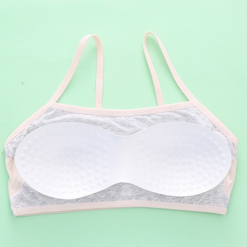 Underwear for Girls, Students in Development Phase, Junior High and High School Students, Wire-Free Bra for Girls, Girls' Straps, Large Child Small Backless Undergarment