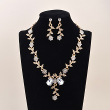新娘套装配饰项链耳环套装女晚礼服婚礼女士套链高级感时尚首饰品