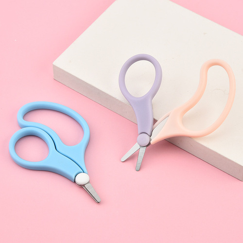 Newborn Baby Scissors Toddler Kids Nail Trimmer Baby Nail Clips Children's Safety Scissors Anti-Muscle Pinch Nail Trimmer