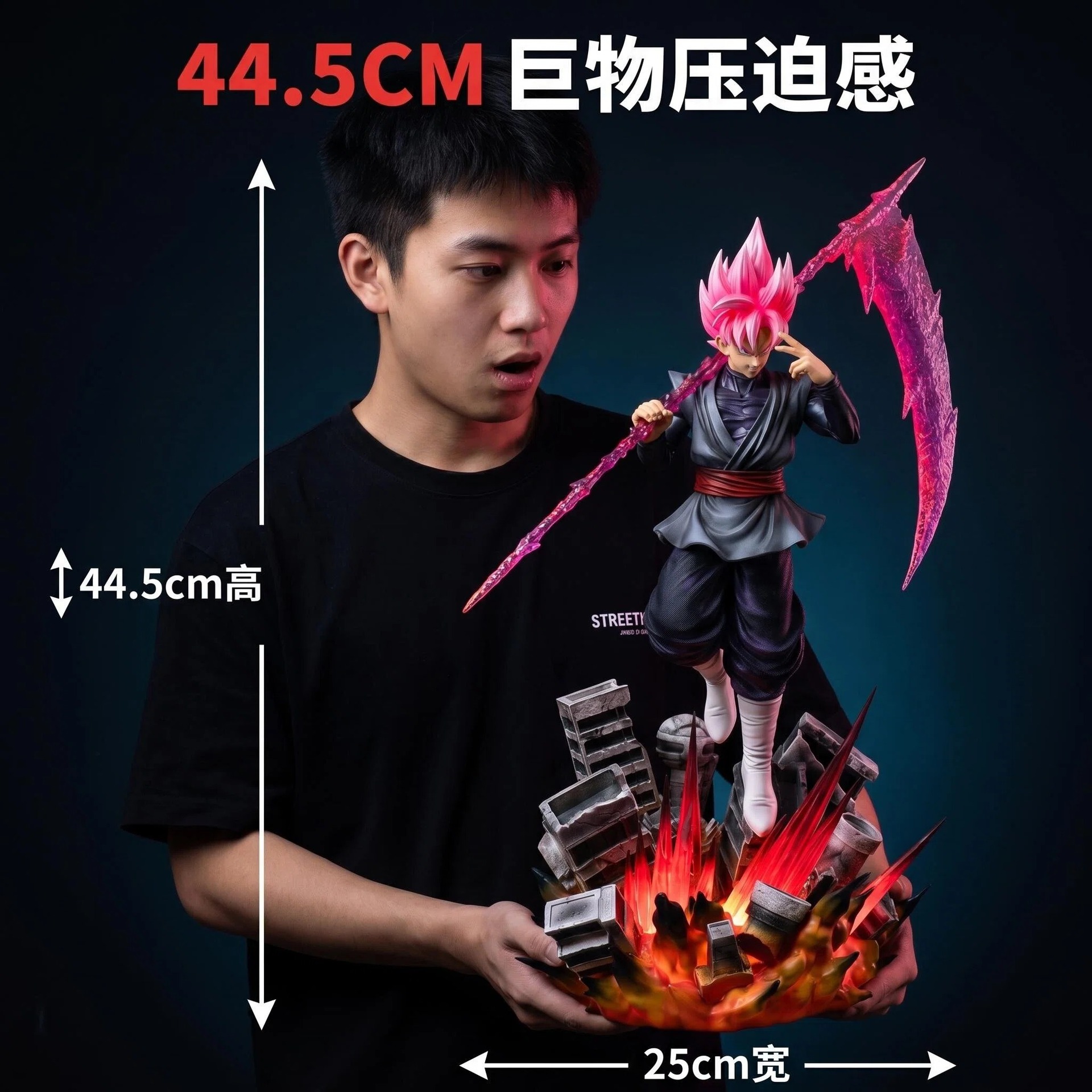 Dragon Ball Neue DU Zamasu Goku Black Statue Figur Anime Ornament Heim Desktop Deko Sammlerstück Spielzeug Fan Geburtstag Feiertagsgeschenk – Detail 4