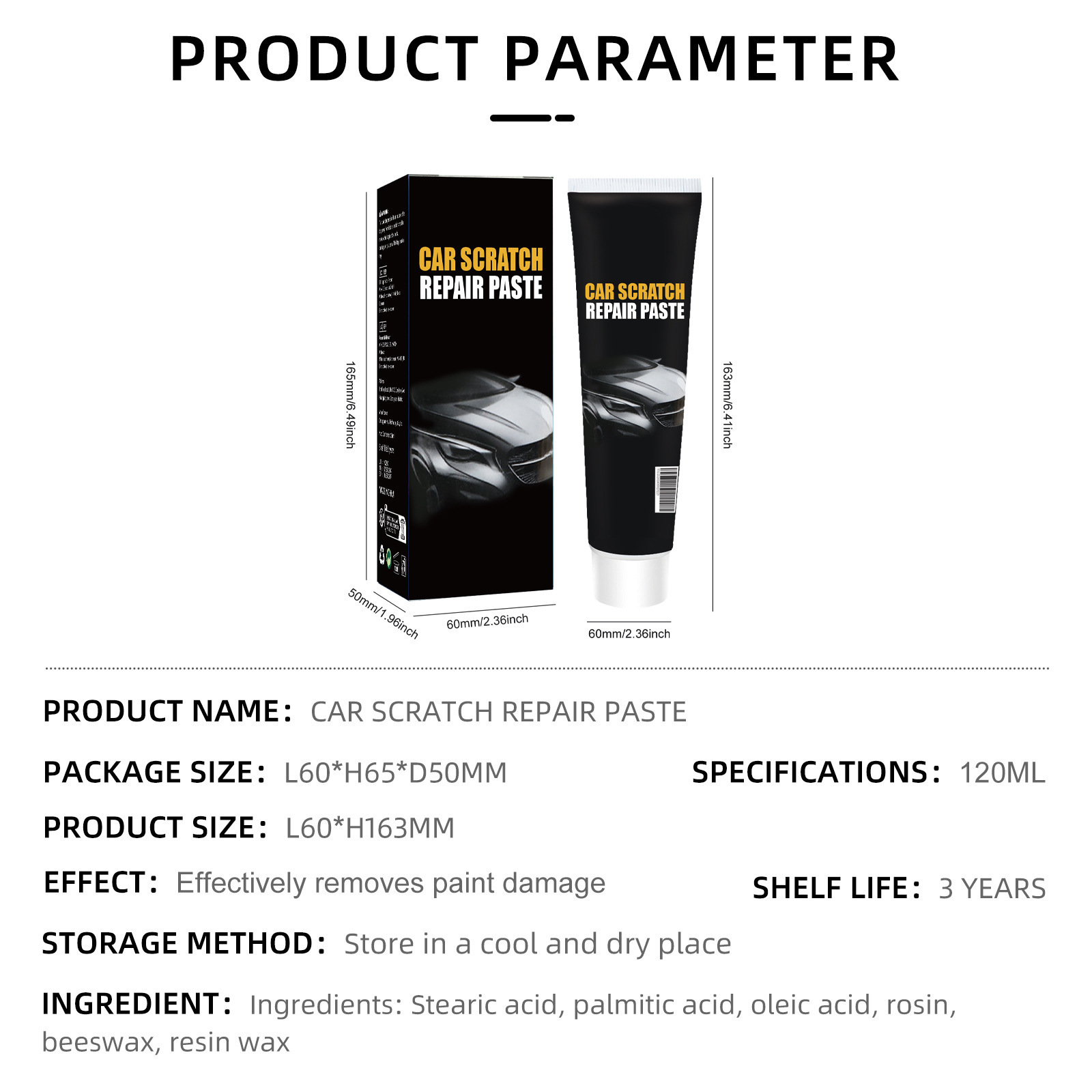 Cross-border non-standard car scratch repair paste car paint scratch repair paint polishing renovation scratch wax