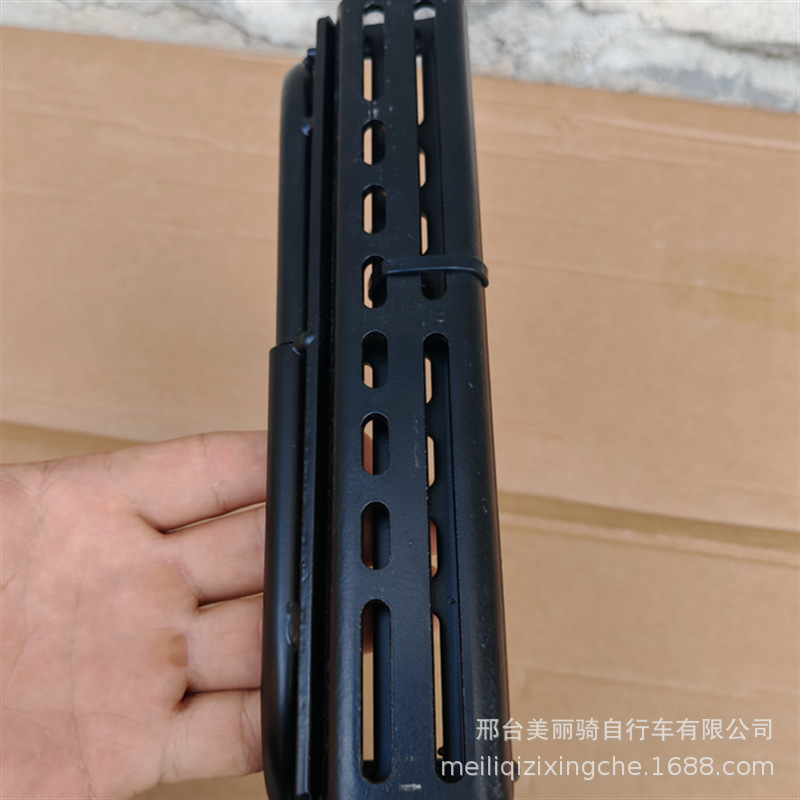 Electric bicycle universal disassembly-free rear shelf battery car rear backrest expansion tail box bracket modified cargo trunk
