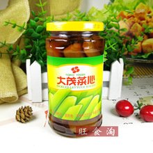 TOMO FOODS大茂菜心385g*12瓶整箱批发调味菜心罐头台湾风味酱菜