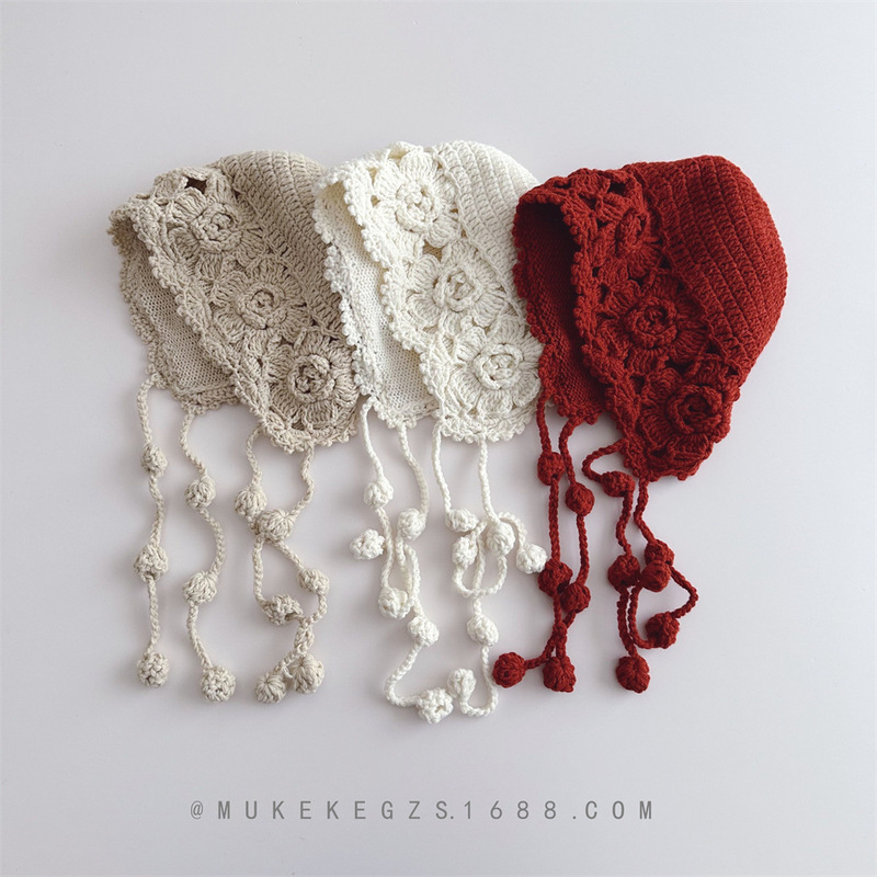Ethnic Children's Wool Hat Autumn and Winter Travel Photographs Girls Baby Crochet Braid Hat Knitted Hat Ear Protection Hat Ethnic Children's Wool Hat Autumn and Winter Travel Photographs Girls Baby Crochet Braid Hat Knitted Hat Ear Protection Hat