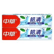 中华皓清牙膏90g清洁防蛀护龈减少牙渍牙菌斑薄荷酷爽味清新口气