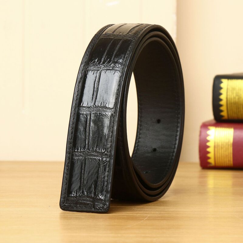 Crocodile Belly Pattern Belt, Genuine Leather Business Belt for Men, High-End Belt Factory Processing, Wholesale Imitation Crocodile Belly Pattern Crocodile Belly Pattern Belt, Genuine Leather Business Belt for Men, High-End Belt Factory Processing, Wholesale Imitation Crocodile Belly Pattern