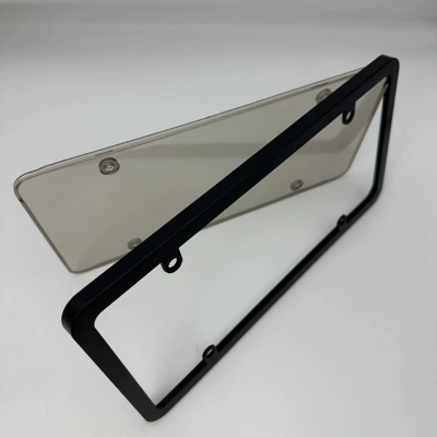 Cross-Border American Standard Plastic Curved License plate holder/license plate holder