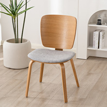 北欧风格家用实木现代简约舒适书桌椅设计师餐椅民宿连锁店椅子